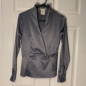 Naracamicie blue silver blouse
